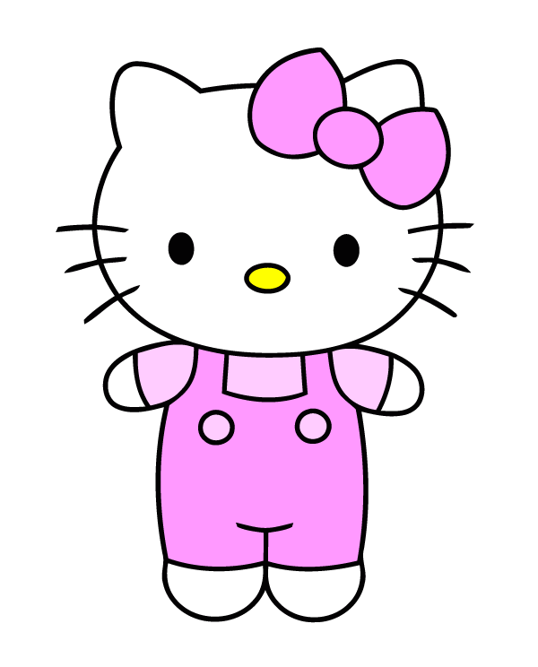 Хеллоу. Хелло Китти. Hello Kitty срисовать. Как нарисовать хелол Кити.