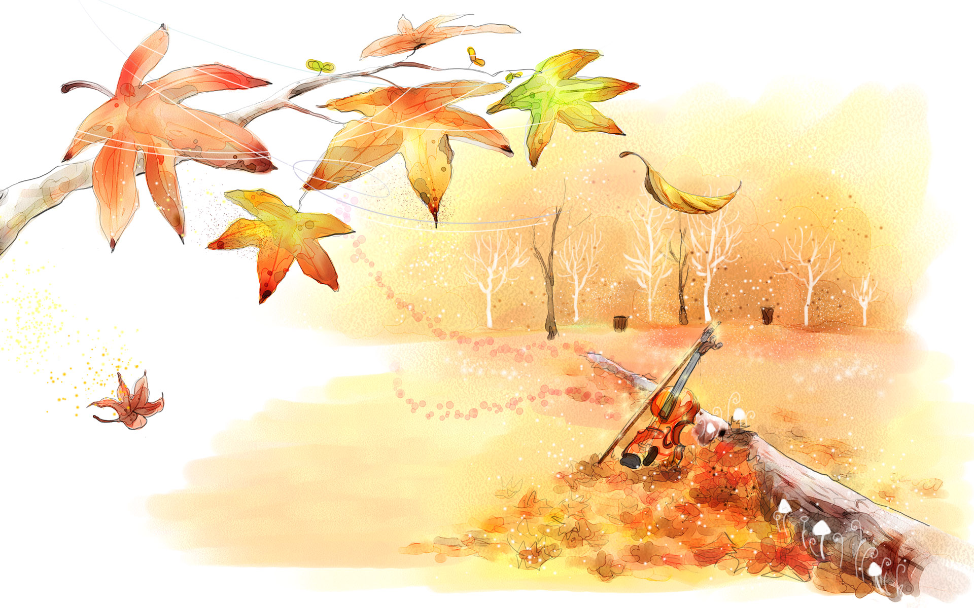 Осенний фон рисунок