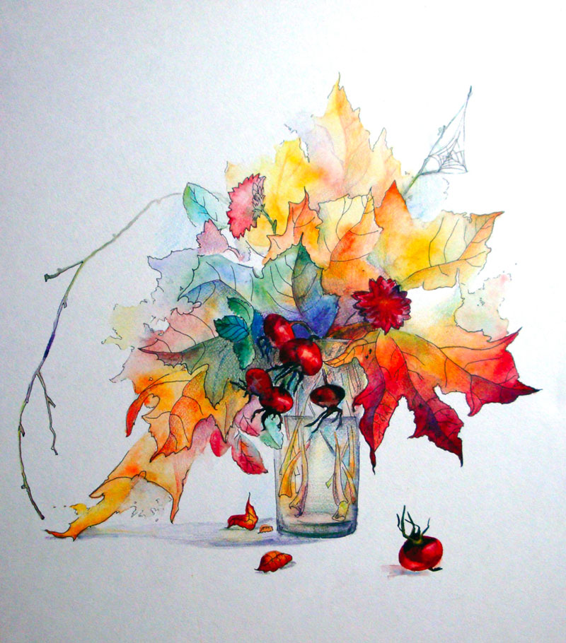 Раскраски для детей на тему осень