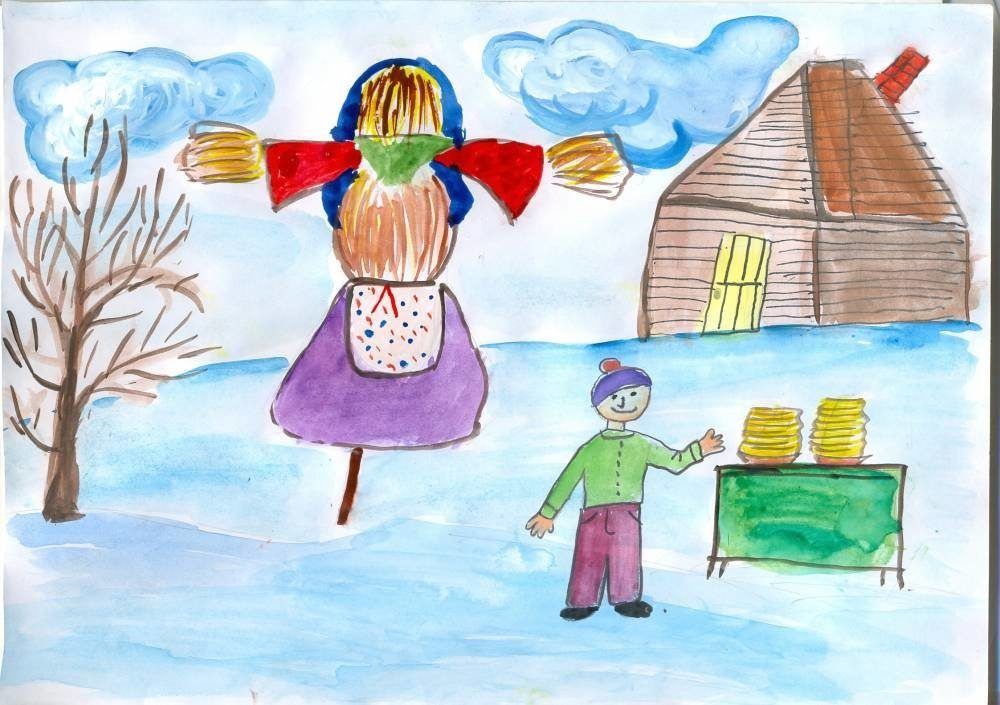 Рисунки праздников 5 класс. Масленица рисунок. Детские рисунки на тему Масленица. Нарисовать Масленицу. Рисунок на тему народные праздники.