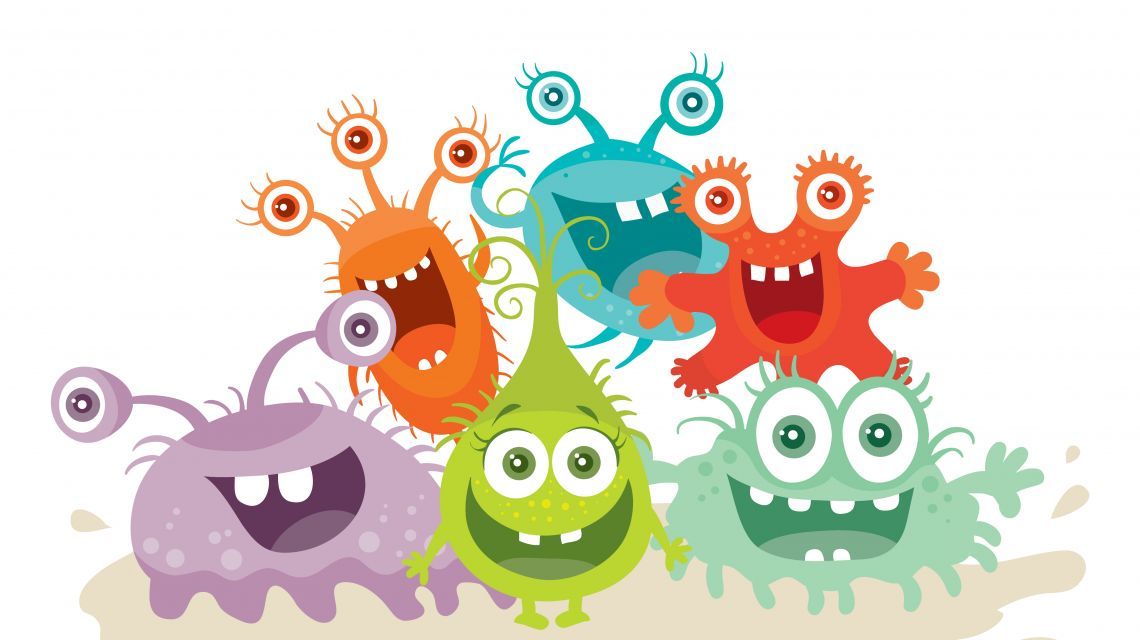 Фото микробов для детей мультяшные