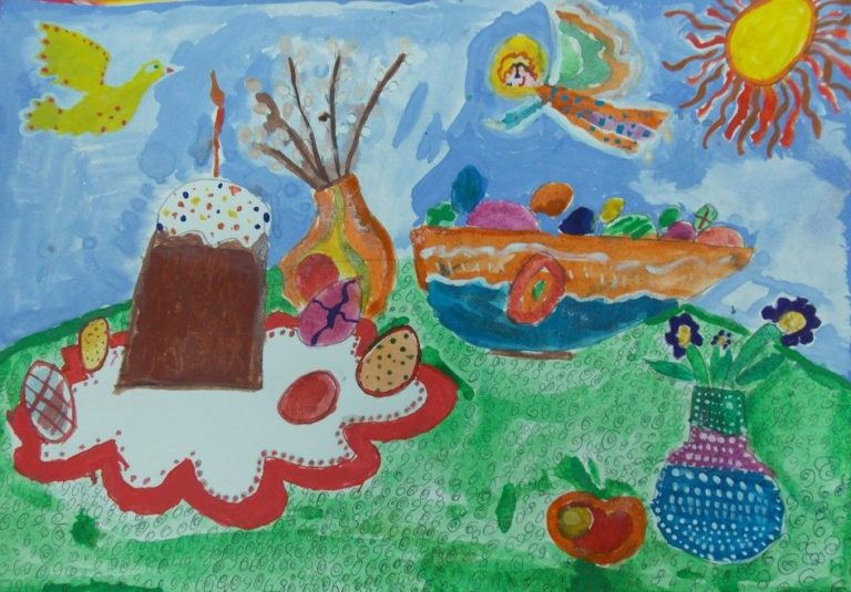 Рисунки на тему Пасха для детей для срисовки карандашом