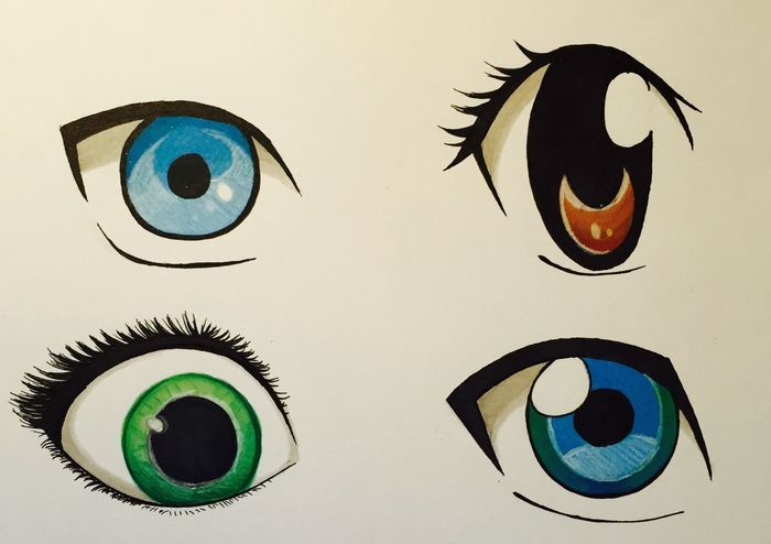 Глаза рисунок аниме