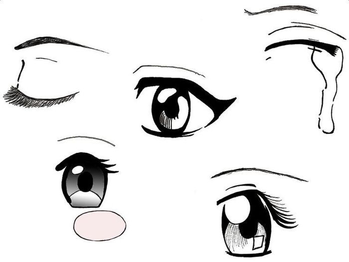 Рисовать глаза в аниме стиле
