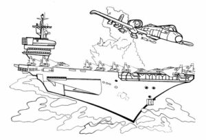 Военный корабль рисунок для детей