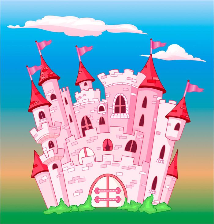 Замок принцессы рисунок для детей