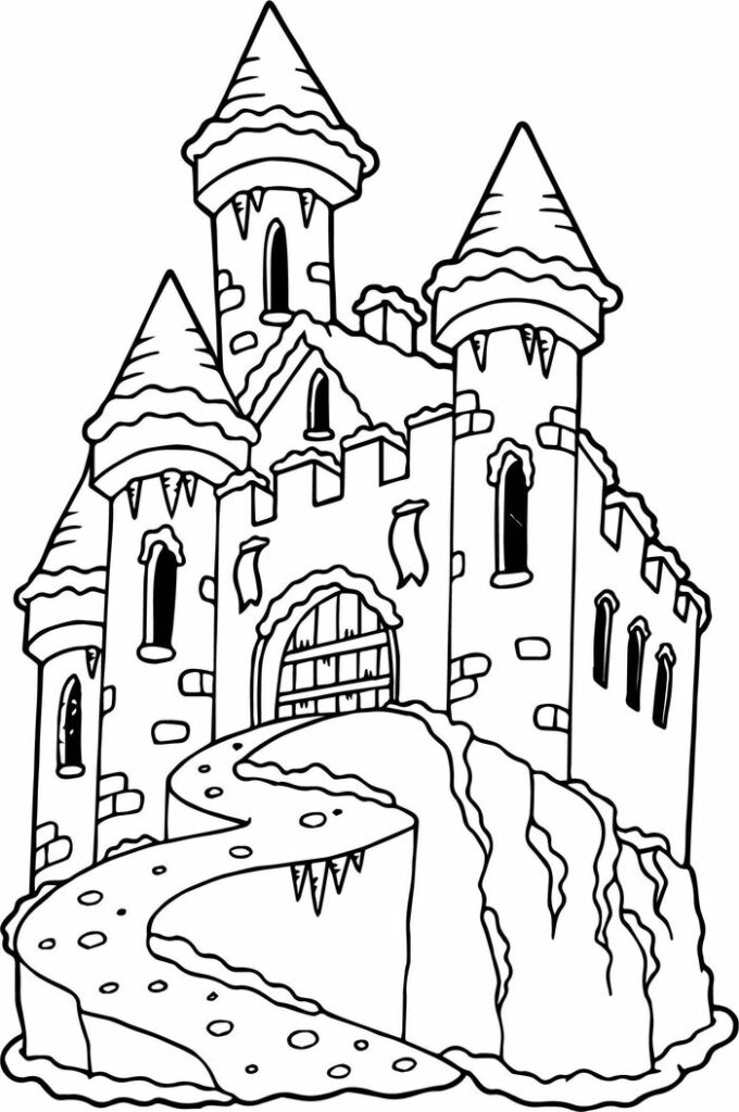 Средневековые замки рисунки